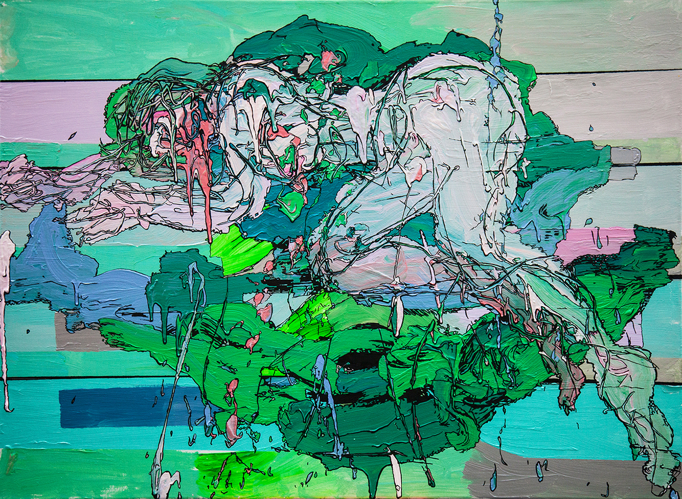 草地上的人影  120x100cm 布上丙烯 2022.jpg