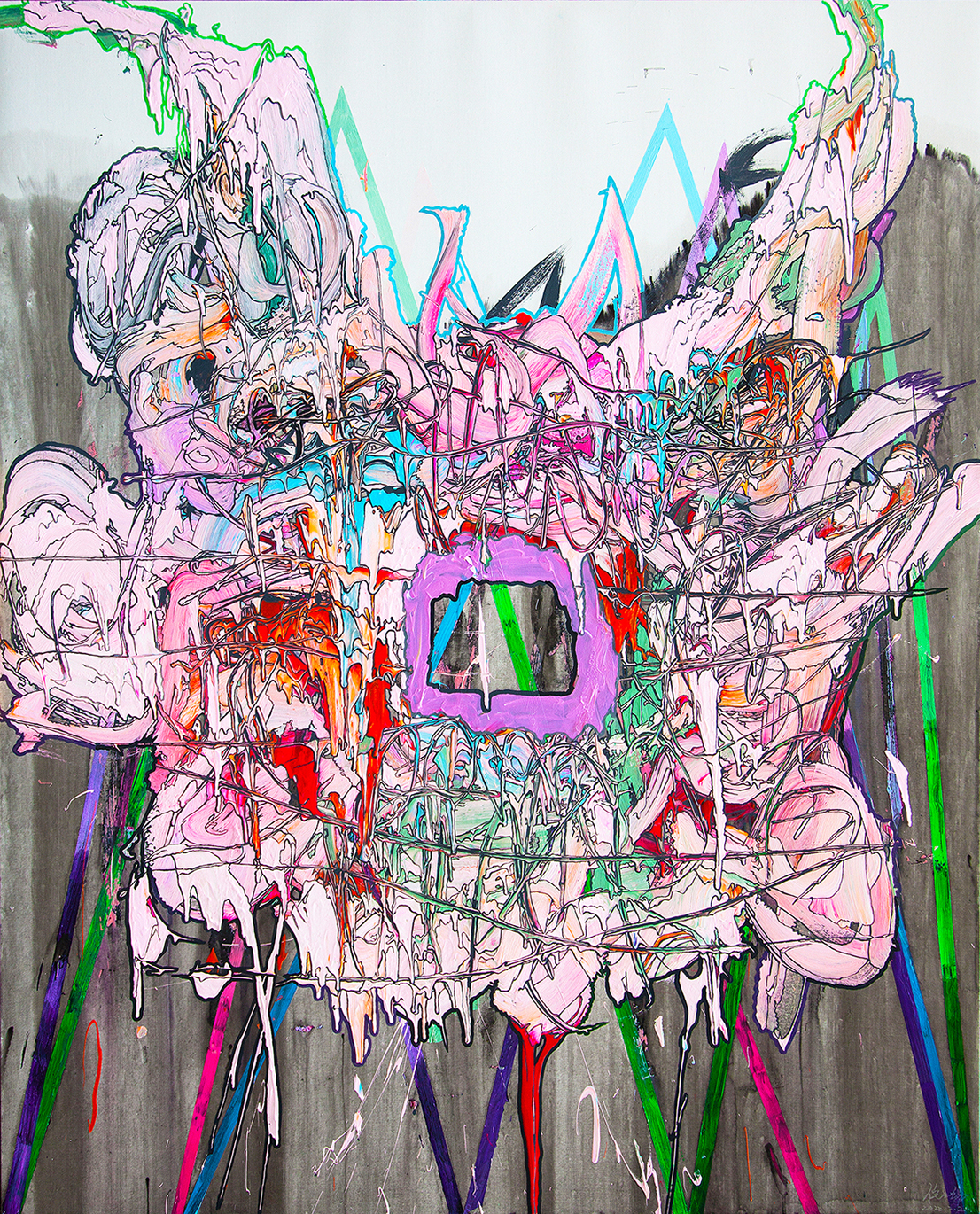 倪卫华  未来之痕-新山海经（九） 165x135cm 布上丙烯   2023.jpg