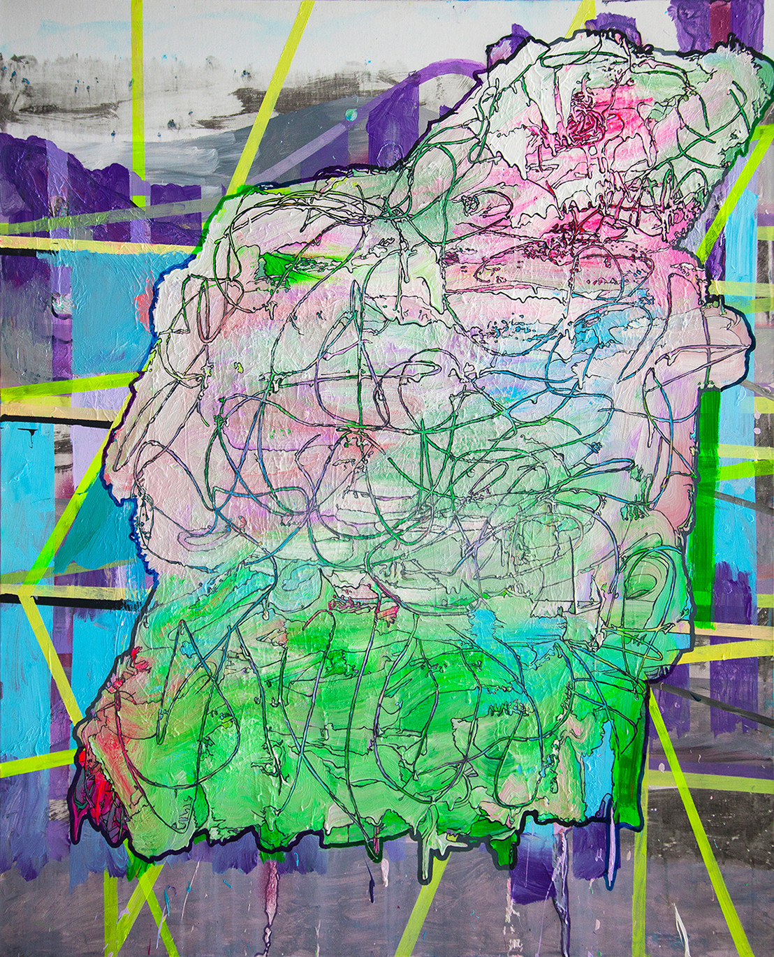 未来之痕-新山海经（八）  165x135cm 布上丙烯 2023.jpg